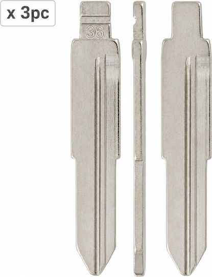 Set 3 Car Key Blades 36# Hy16 Hyundai