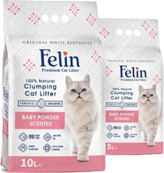 Felin Άμμος Γάτας με Άρωμα Baby Powder 10lt