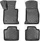Килими За Кола Car Mats 3d Гуми Tpe БМВ 3 E46 98-05 Седан Черни Rizline 4 Броя Черни