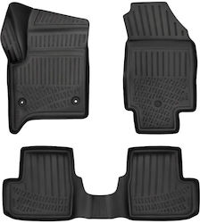 Rizline 4 Stück Auto Fußmatten 3D Gummi TPE Fiat Grande Panda MHEV 2025 Schwarz Rizline 4 Stück Auto Fußmatten 3D Gummi TPE Fiat Grande Panda MHEV 2025 Schwarz