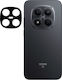 Set 2 Obiective Pentru Cameră De Telefon Mobil Bizon Compatibile Cu Xiaomi Redmi Note 15 Pro 5G Negru