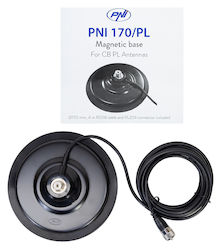 Pni 170/pl Μαγνητική Βάση Κεραίας 170mm Καλώδιο 4m & Βύσμα Pl259