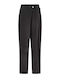 Damen Stoffhose in Karotte Passform Grau