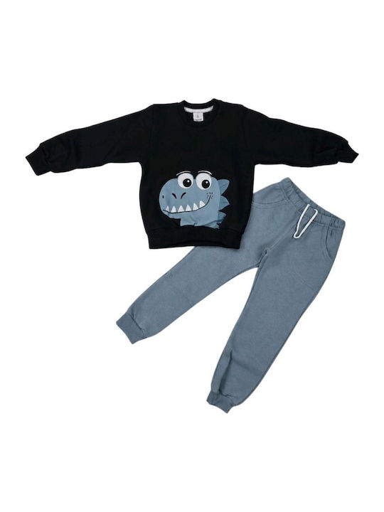 Kids Sweatpants Set With Top Blue