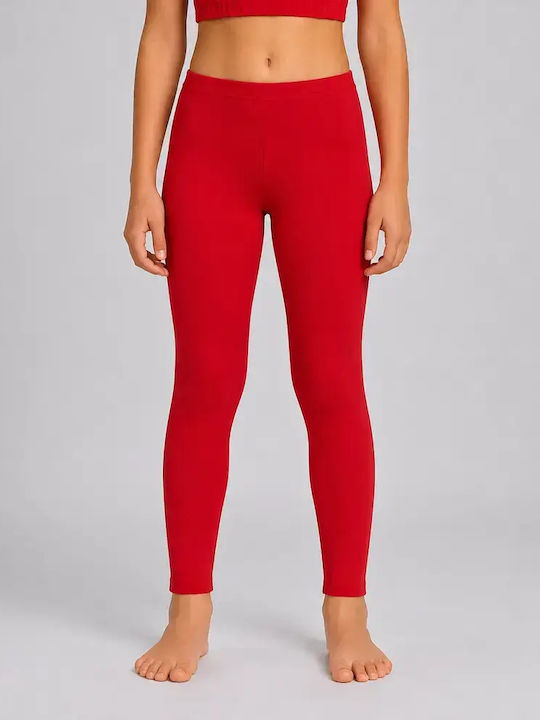 Kids Long Leggings Red