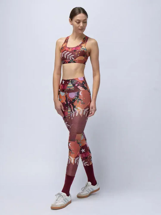 Training Women's Set with Full-Length Leggings High Waist Chocolate Rooted