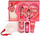 IDC Institute Cherry Kisses Bath & Sleep Σετ Περιποίησης για Καθαρισμό Σώματος 4τμχ