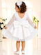 Kinderkleid mit Spitze Weiß