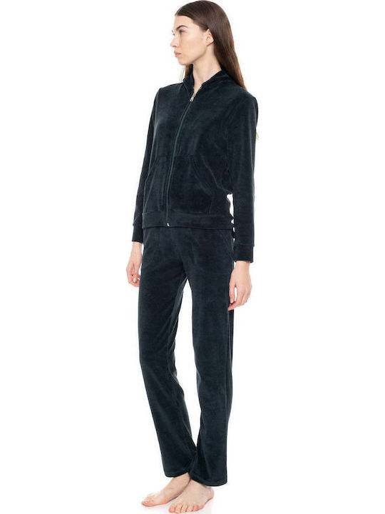 Pink Label Pink Label Damen Jogginghosen Samt B...