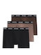Men's Boxers Brown Black Dark Brown 3Pack