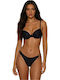 Bikinihosen Slip Schwarz Festes