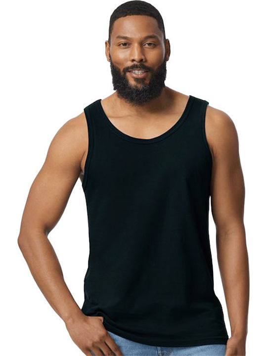 Gildan Softstyle Herren Werbebluse Ärmellose Schwarz