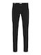 Pantaloni de blugi pentru bărbați Elastic Slim Fit Negru