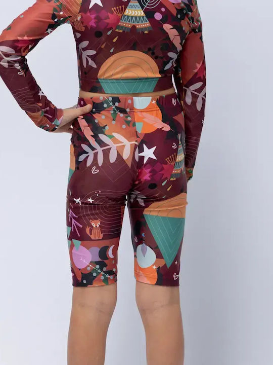 Kids Short Leggings Chocolate Rooted