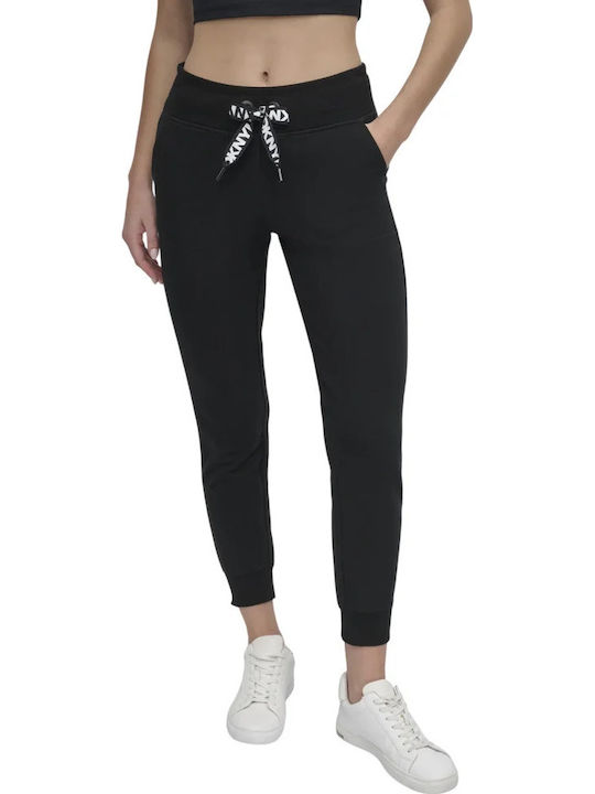 DKNY Παντελόνι Φόρμας Μαύρη