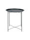 Rundes Beistelltisch Mit Metall Schwarz M46xL46xH50cm