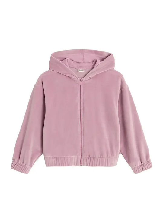Kids Sweatshirt Cardigan Pink