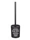 Wenko Glass Bathroom Toilet Brush Black