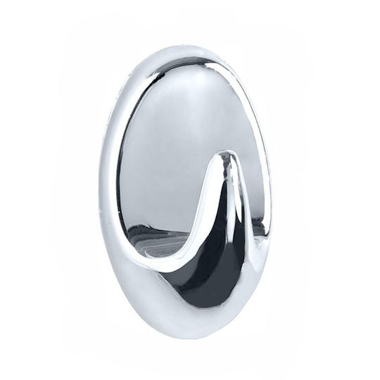 Wenko Strip It Maxi 4460041100 Κρεμαστράκια με Αυτοκόλλητο Πλαστικά Ασημί 2τμχ