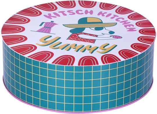 Kitsch Kitchen Caseta Utilizare Generală Cu Capac Metalic 20x20x6.8cm