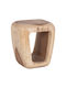 Taburet Cameră de zi Pat din Lemn Suar Natural 38x34x48cm