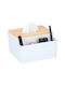 Touch Of Beauty Plastic Transparent Tissue Holder 16.5x15.5x9.7cm