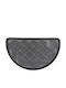 Sidirela Semicircular Carpet Doormat with Non-Slip Backing Weave Semicircular Grey 45x75cm E-3671