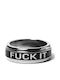 HUF HUF Herren Ring mit Emaille aus Stahl