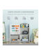 Floor Bookcase Wooden Grey 85x26x84cm