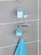Wenko An Der Wand Montiertes Badezimmerregal Metallisch 22x13.5x50cm Silber