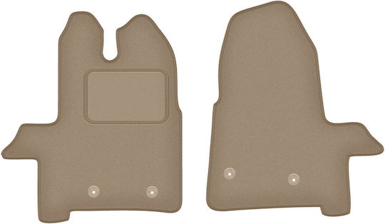 Velour Car Mats Ford Transit Van 2019 Beige