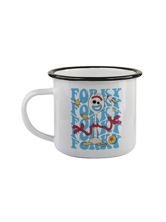 Koupakoupa Forky Enamel Mug Black 360ml