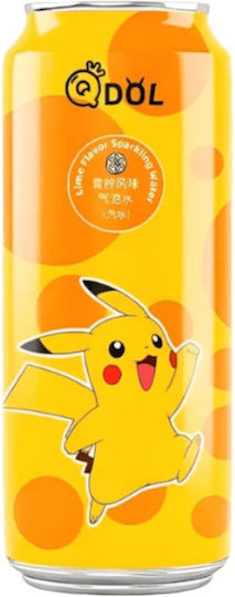 Qdol Pokemon Lime Flavor Sparkling Water Pikachu Χγ 500ml