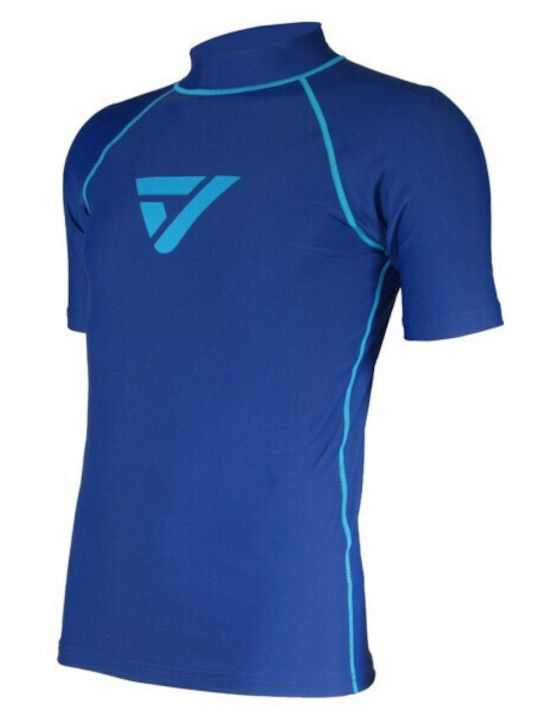 Vaquita Männer Kurzärmelige Sonnenschutzshirts Blau