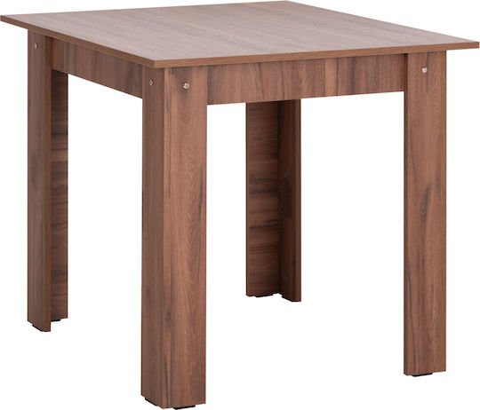 Kelvin Квадратна За Кухня Орех 80x80x77см Kelvin Квадратна За Кухня Орех 80x80x77см
