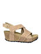 Damenplattformen Beigen GY-08503-55-4
