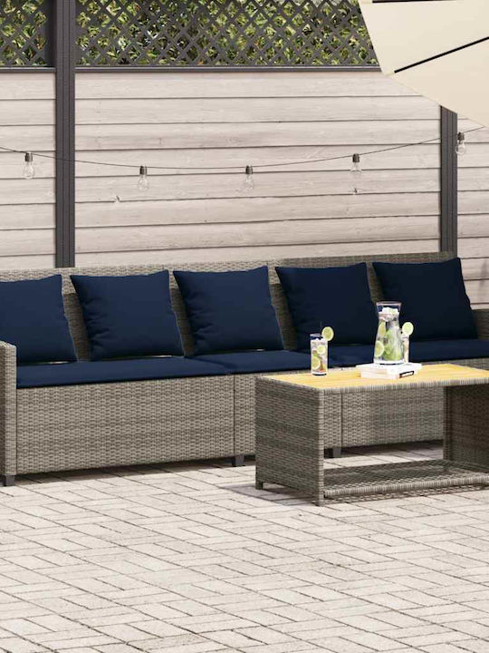 Viersitziges Outdoor-Sofa Rattan mit Kissen