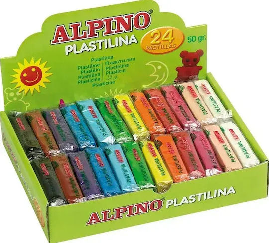 Alpino Plasticină Cu 12 Culori Pentru 3+ Ani (Diverse Modele)