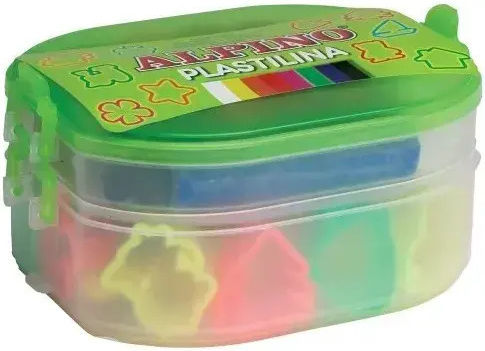 Alpino Set De Aluat De Modelare Plasticină Cu 8 Culori Pentru 3+ Ani