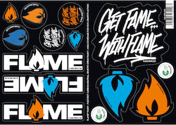 Molotow Flame Sticker Sheet A4 21 X 29.7 Cm Molotow Flame Sticker Sheet A4 21 X 29.7 Cm