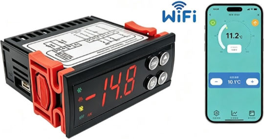 Digital Single-phase Wi-Fi Electrical Panel Hygrometer