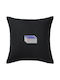 Koupakoupa Sofa-Kissen Fatal Error aus 100% Baumwolle Schwarz 50x50cm