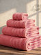 Isadore Lorraine Set Prosoape De Baie 4 Bucăți Superb Line Coral Greutate 600gr/m²