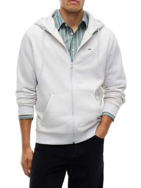 Tommy Hilfiger Ζακέτα Γκρι με Κουκούλα