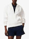 Damen Sweatshirt mit Kapuze Ecru