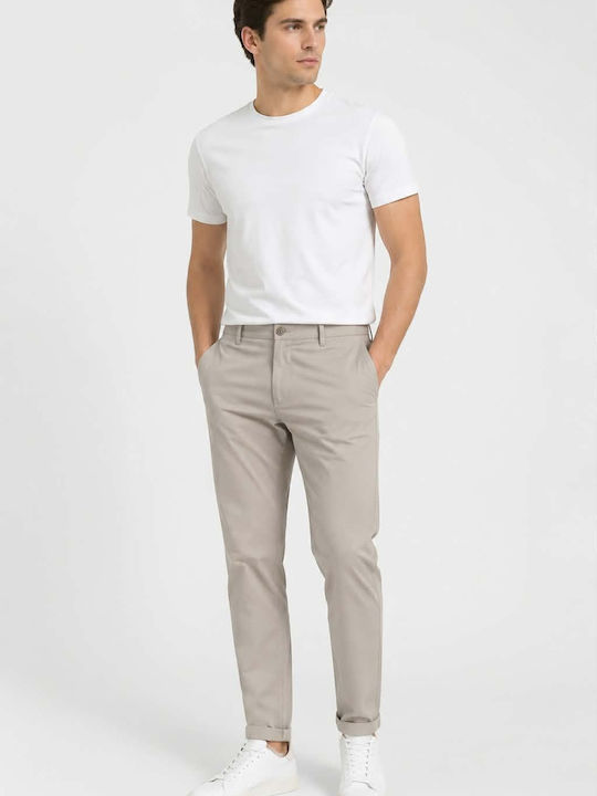 Visconti Ανδρικό Παντελόνι Chino Regular Fit Stone