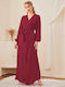 Intimonna Winter Damen-Robe Rot