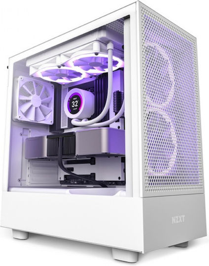 Vengeance BornVeil-V8 NZXT Edition Гейминг Настолен компютър (Ryzen 7-8700F/32GB DDR5/1.0TB SSD/Radeon RX 9070 GRE/Без операционна система)