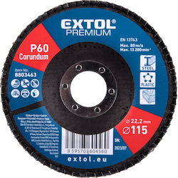 Disc De Șlefuire Lamelar Ø115 Mm Extol Premium Granulație P60 8803463