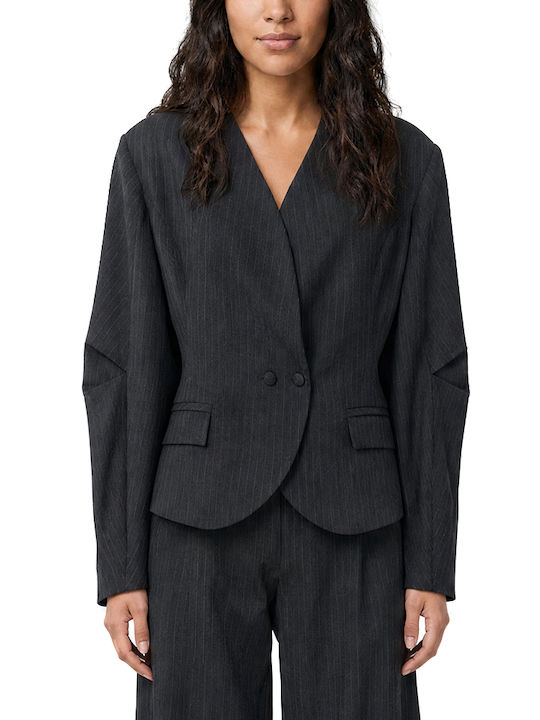 Moutaki Long Women's Blazer Grey